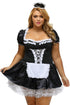 Sexy Plus Size Late Nite Maid Outift